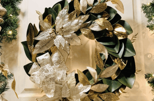 A Flocked Christmas Tree is Perfect for Twelfth Night